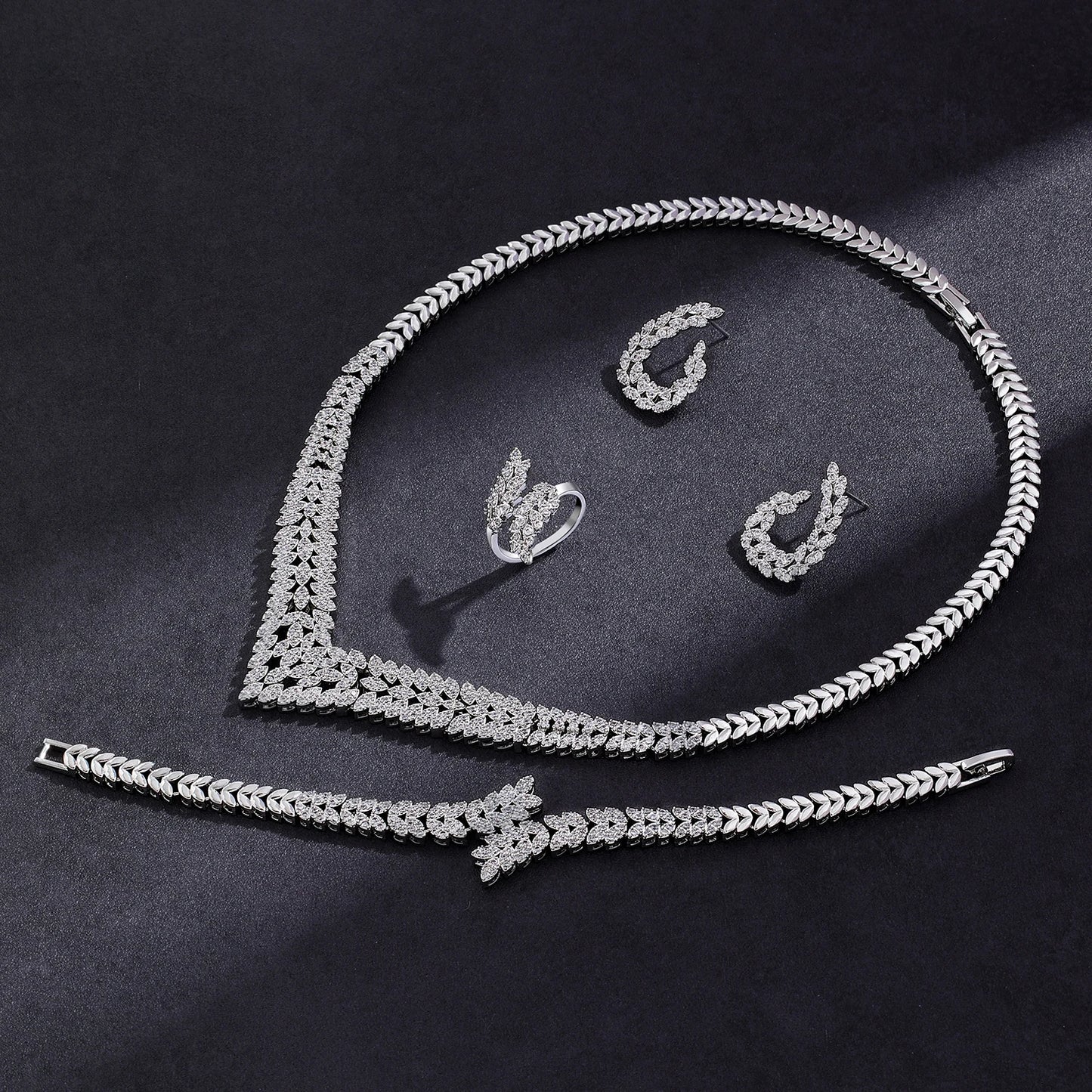 2024 New Wedding Jewelry Set for Women Collection Necklace Set