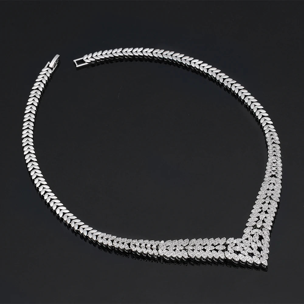 2024 New Wedding Jewelry Set for Women Collection Necklace Set