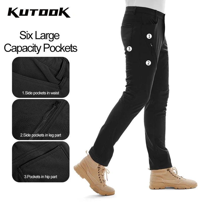 KUTOOK Men Trekking Pants Winter Cargo Pants for Man - My Store