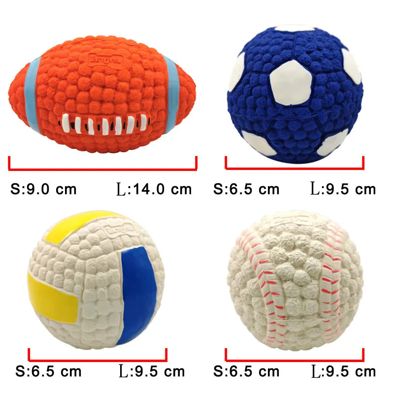Rugby Small Dog Pet Toy Tennis Volleyball Football Dog Toy