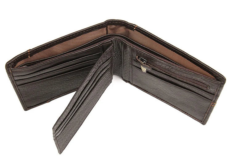 Bifold Leather Genuine Leather Wallet - My Store