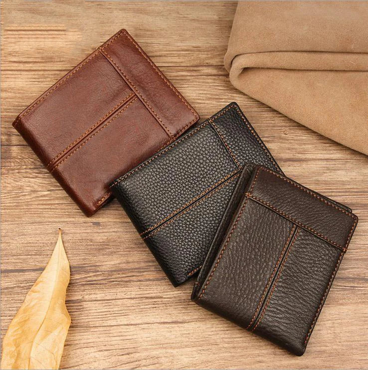 Bifold Leather Genuine Leather Wallet - My Store