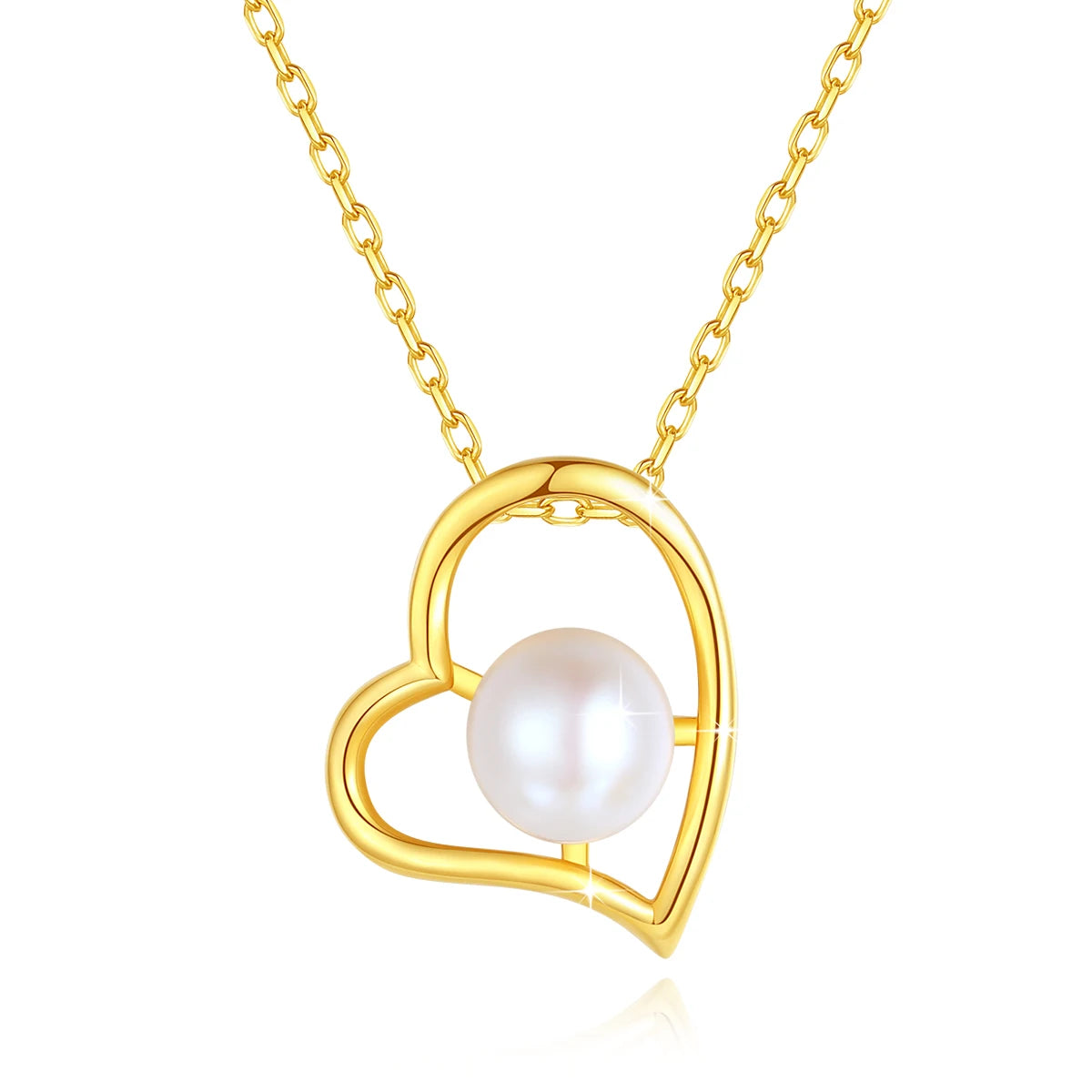 Freshwater Pearl Necklace 18k Real Gold 100% With Certificate - My Store