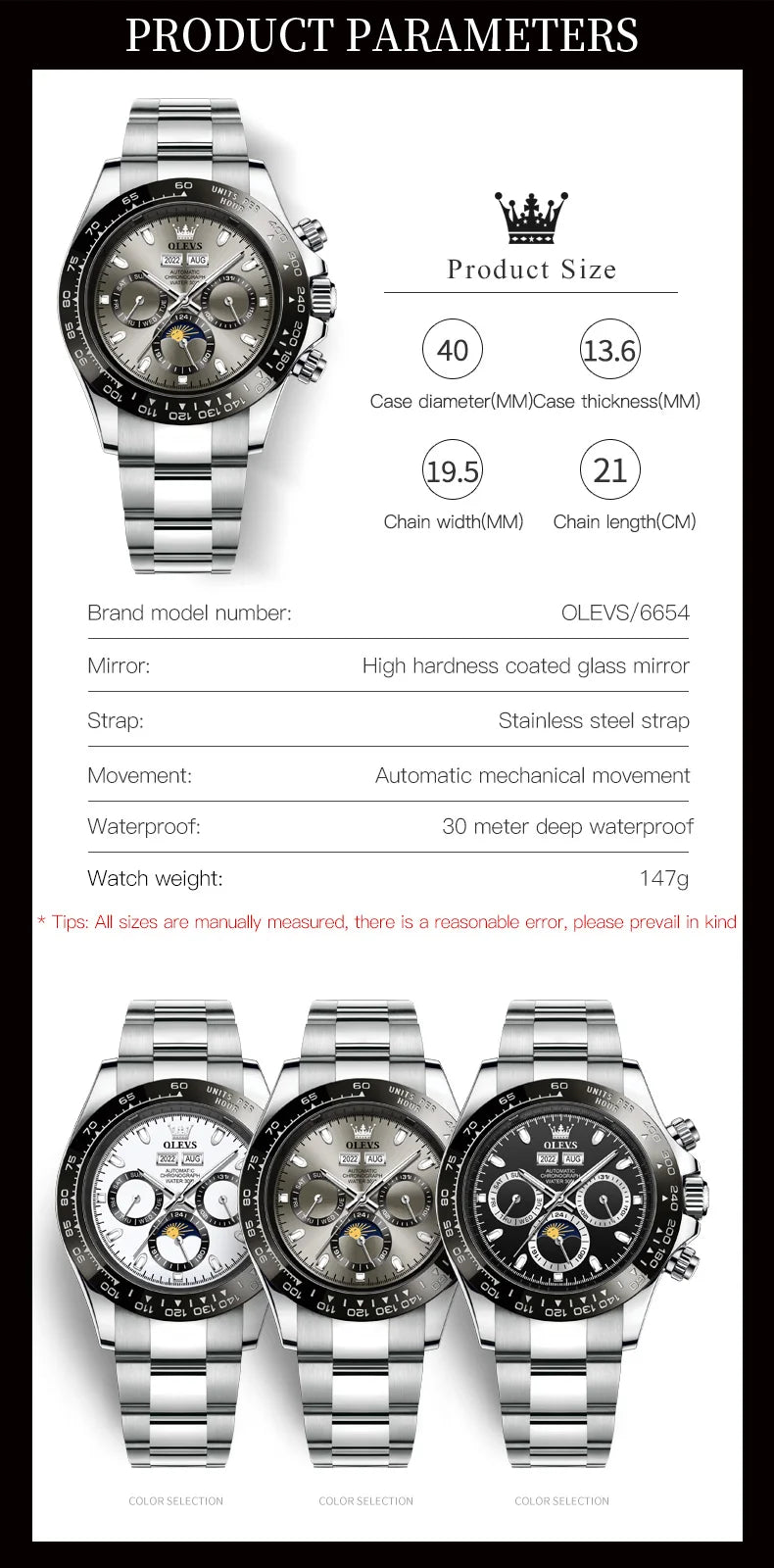 OLEVS Automatic Mechanical Watch for Men - My Store