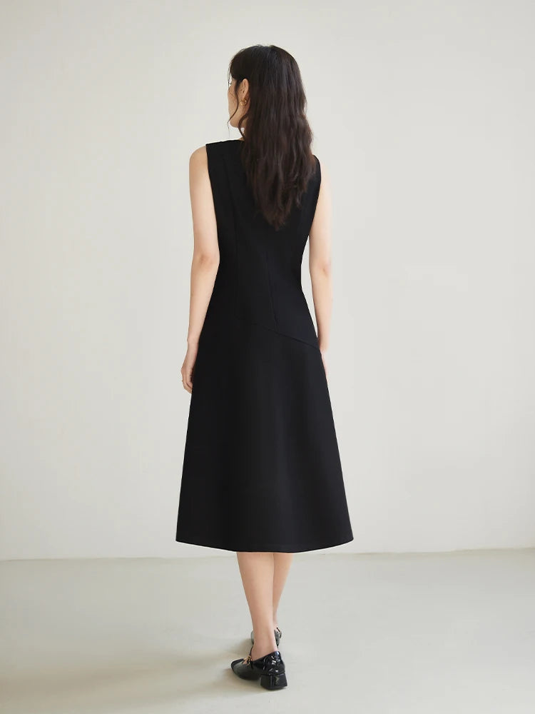 Minimalist Cut-out Little Black Dress - My Store