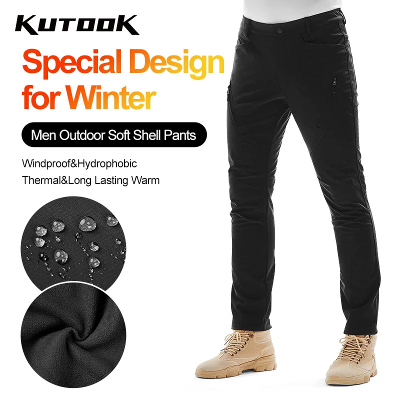 KUTOOK Men Trekking Pants Winter Cargo Pants for Man - My Store