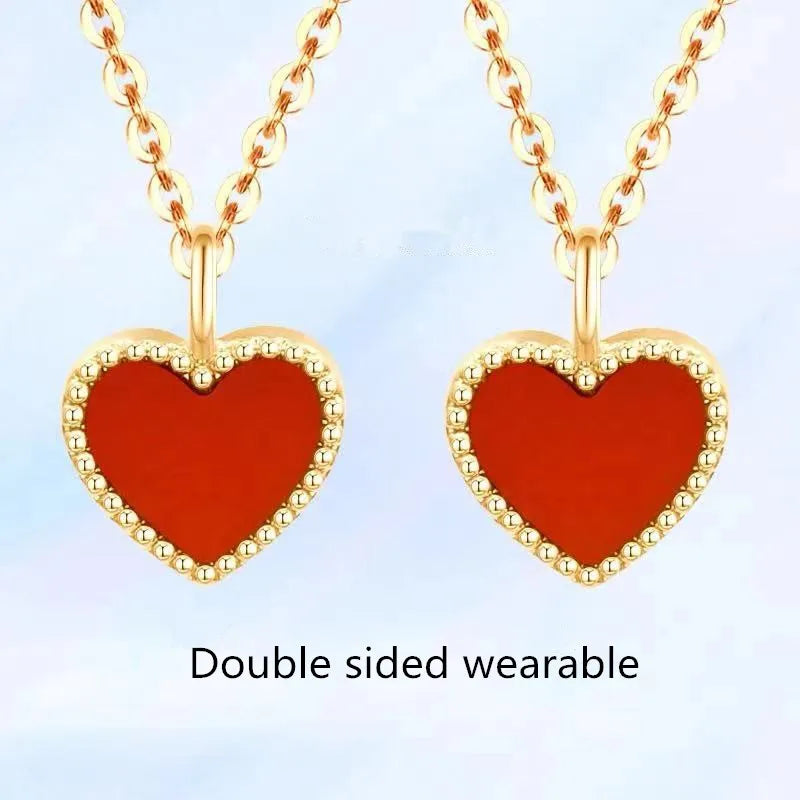 LABB Real 18K Agate Love Pendant - My Store