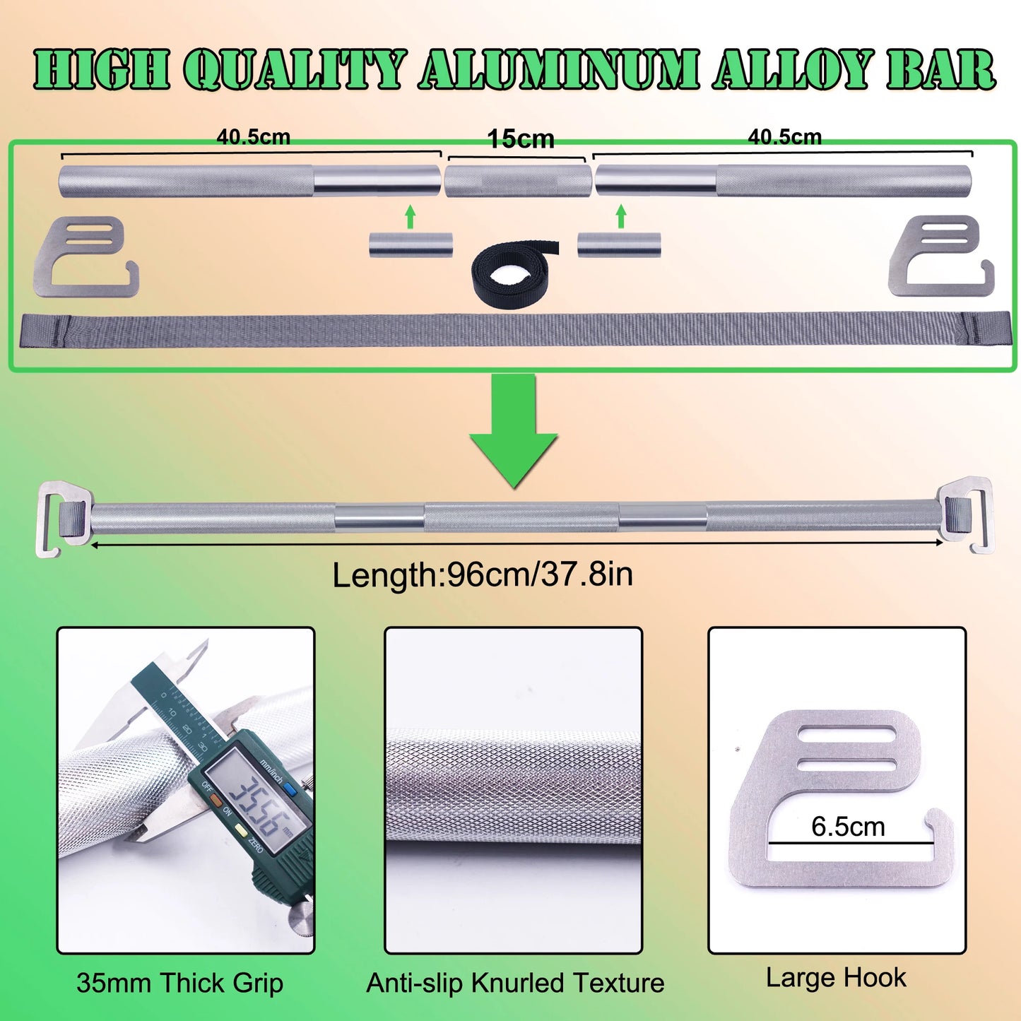 96CM Resistance Band Exercise Bar - My Store