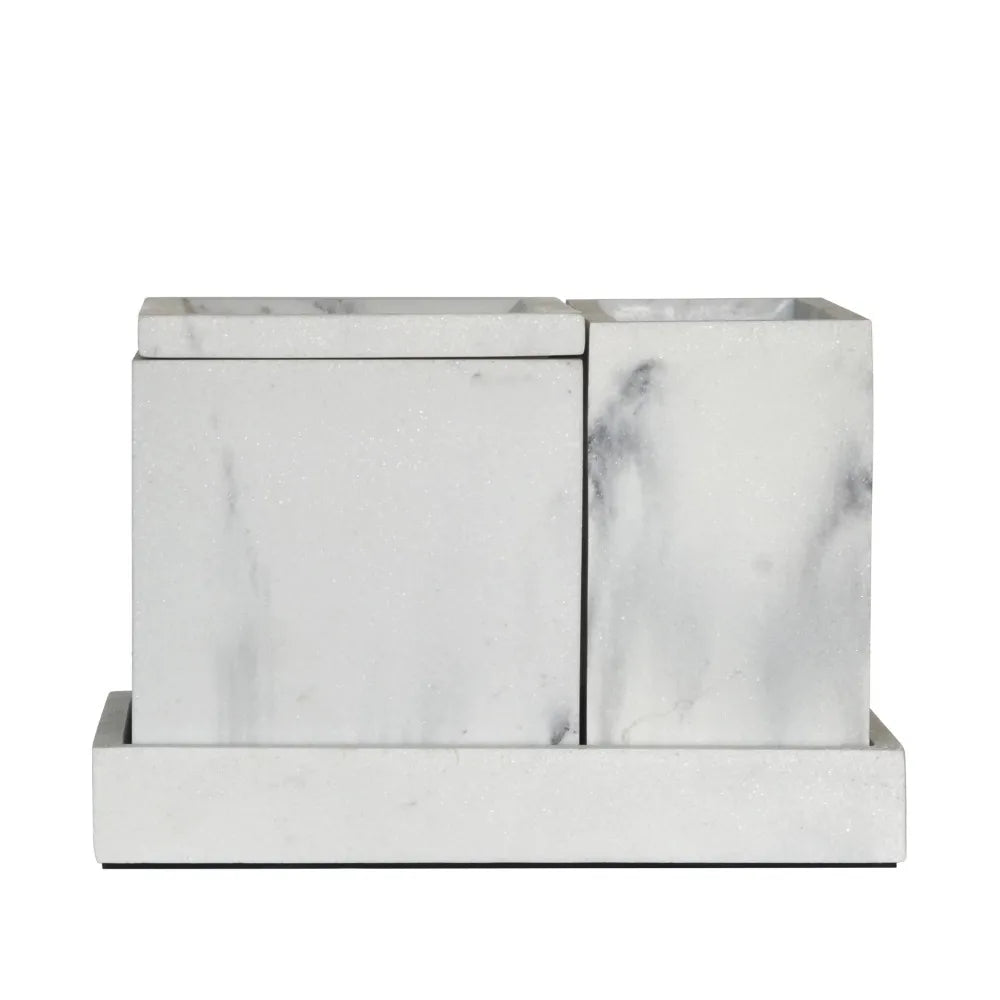 Faux Marble 4 Piece Vanity Organizer Set - My Store