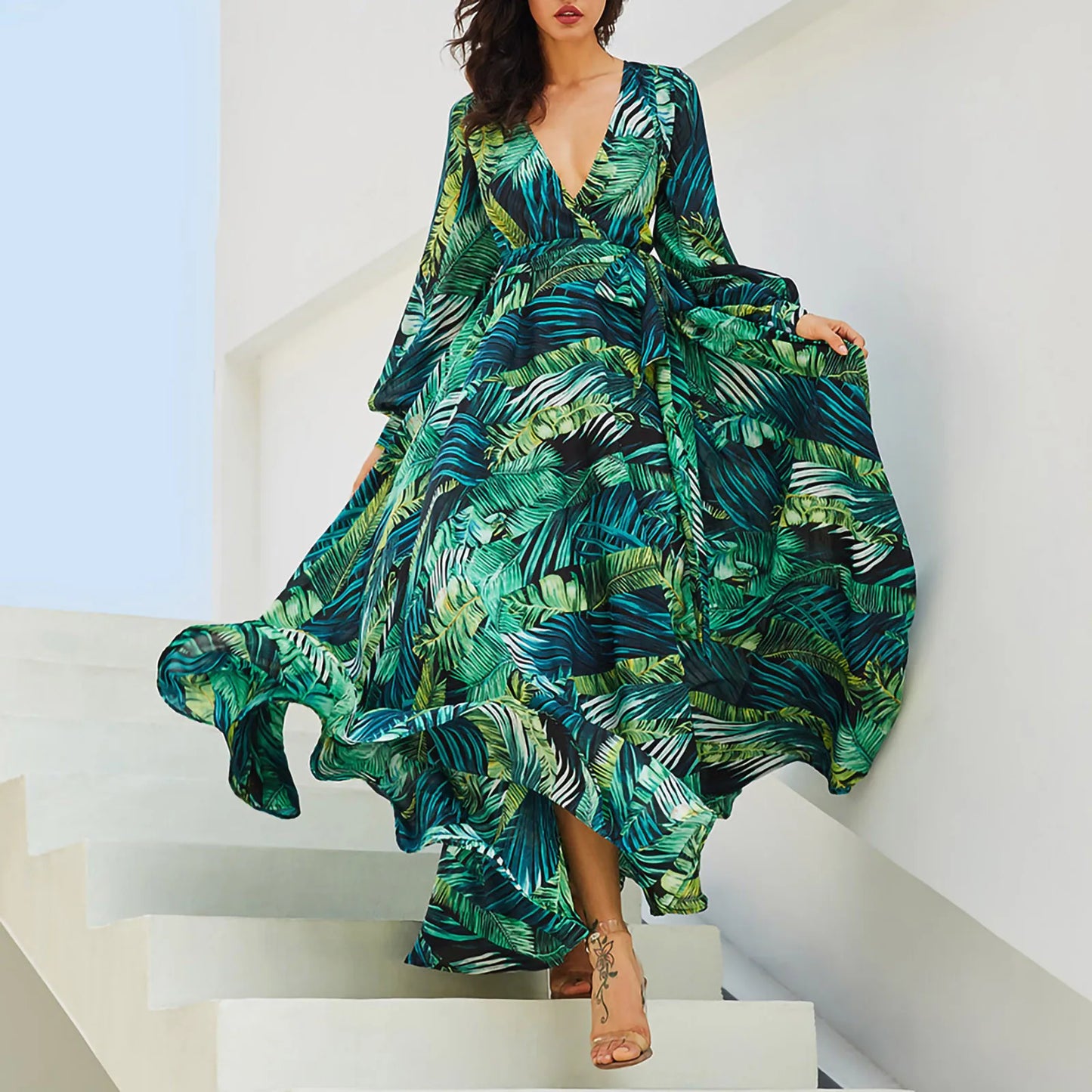 Women's V-Neck Backless Dresses Summer - My Store