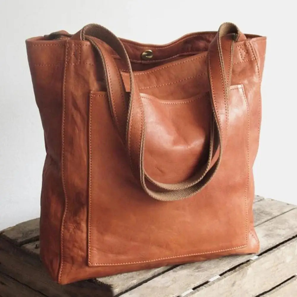 Retro Soft Large Capacity Tote Women Handbags - My Store