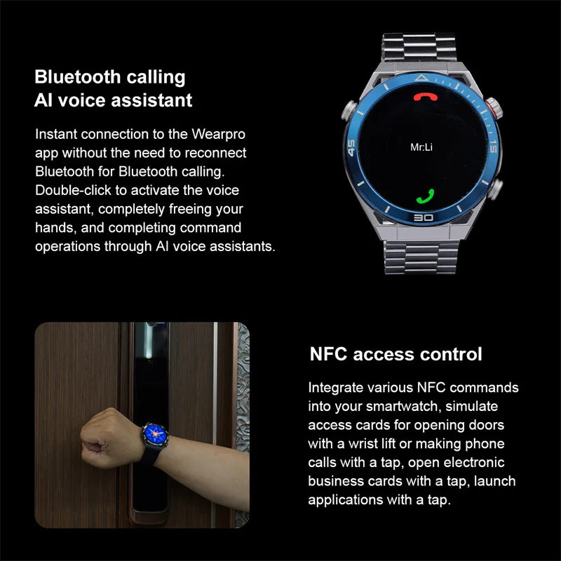 2024 New ECG+PPG Smart Watch Men GPS