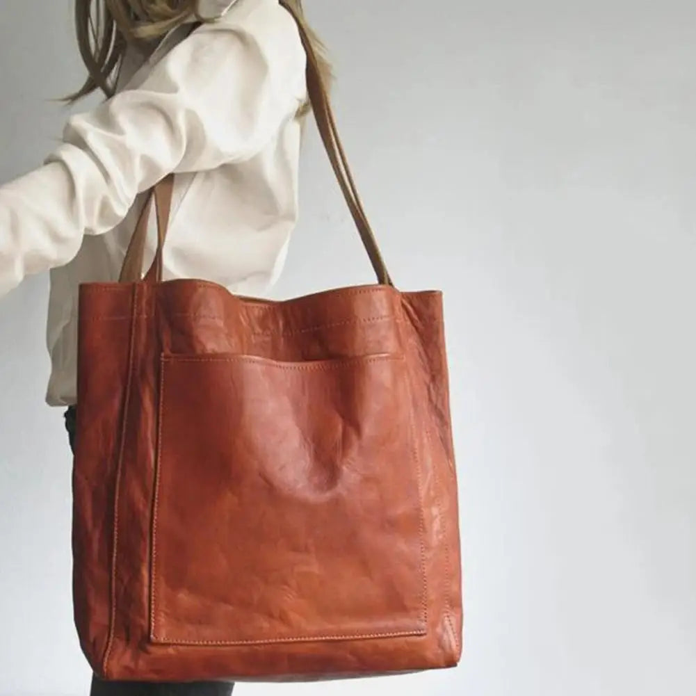 Retro Soft Large Capacity Tote Women Handbags - My Store