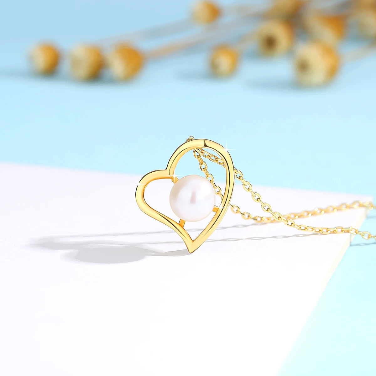 Freshwater Pearl Necklace 18k Real Gold 100% With Certificate - My Store