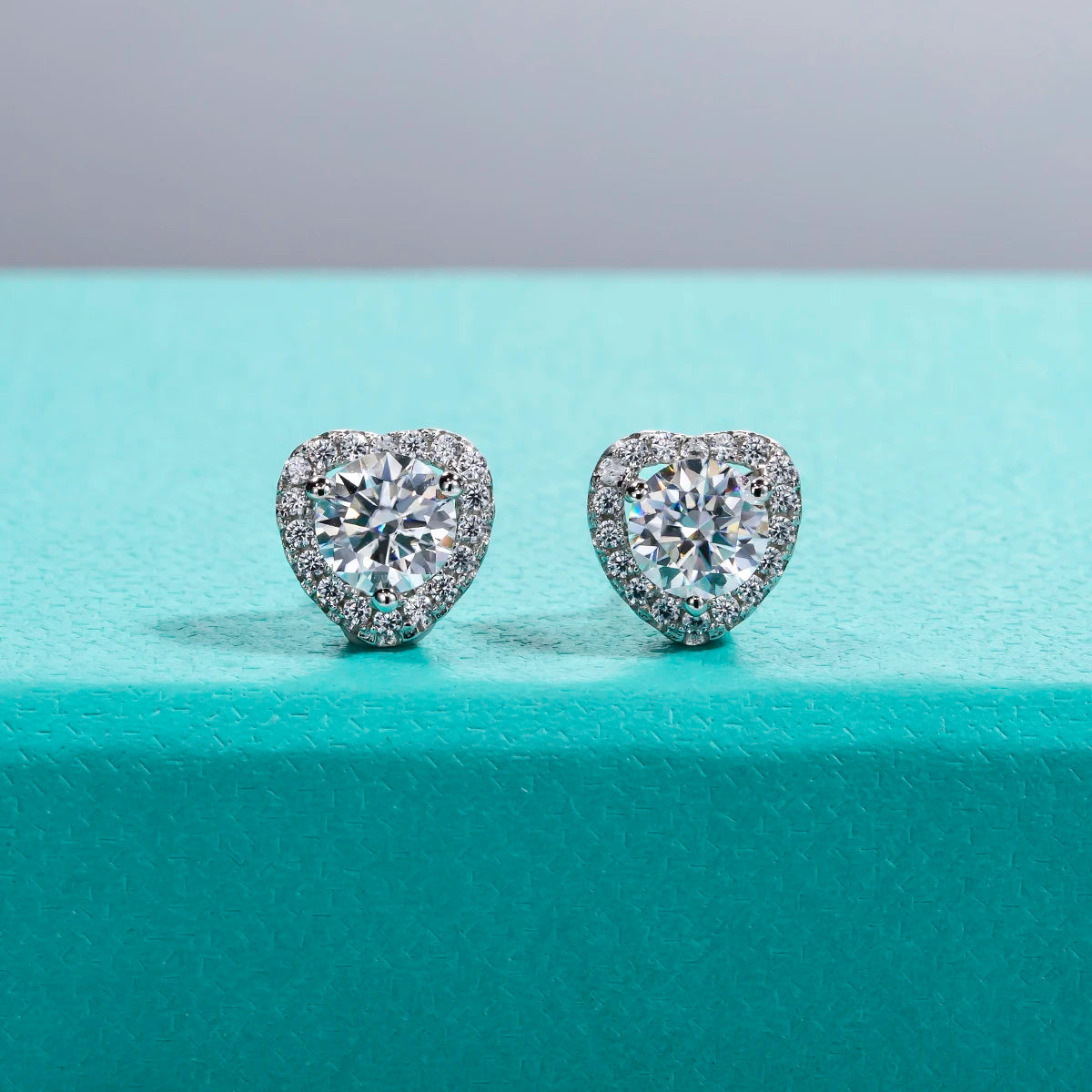 1cttw D Color Moissanite Diamond 925 Sterling Earring