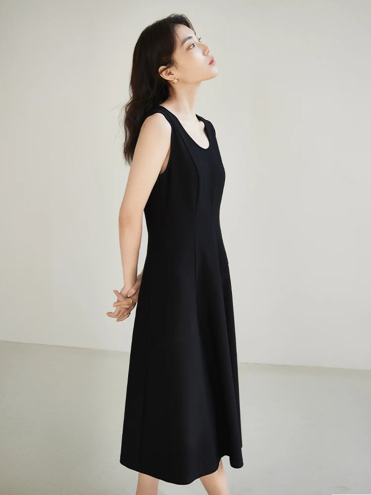 Minimalist Cut-out Little Black Dress - My Store
