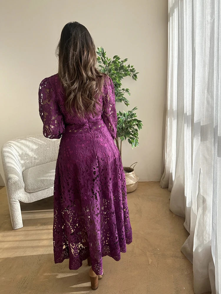 Purple Elegant Dress - My Store