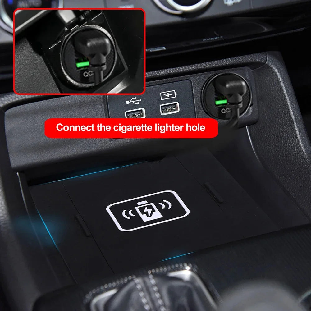 Car Wireless Charger for Honda Civic X 10th 11th Gen 2016-2023 Accessories