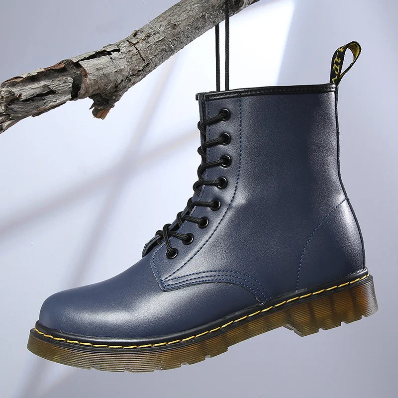 Leather Ankle Boots Outdoor Casual Shoes - My Store